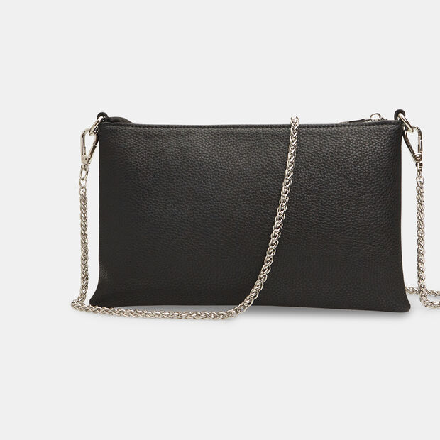 Pochette da donna Bata Red Label con tracolla a catena e borchie , Nero