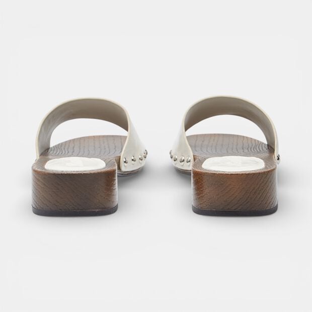 Mule da donna Bata con fascia, Bianco