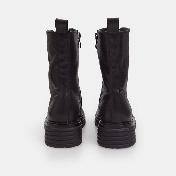 Stivaletto anfibio da donna con lacci, 
