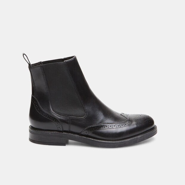 Chelsea boots da uomo in pelle, Nero