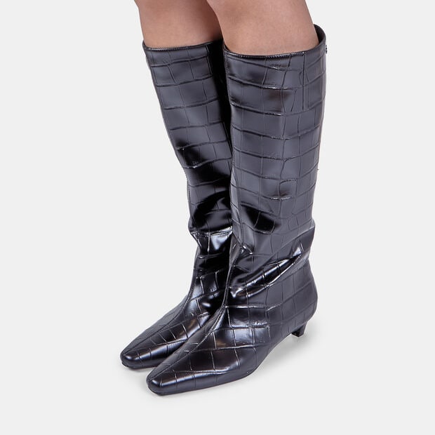 Stivali da donna con tacco Bata Red Label, Nero