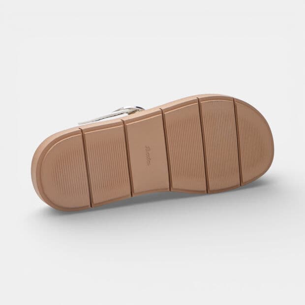 Sandalo da donna con fascia incrociata Bata, Beige