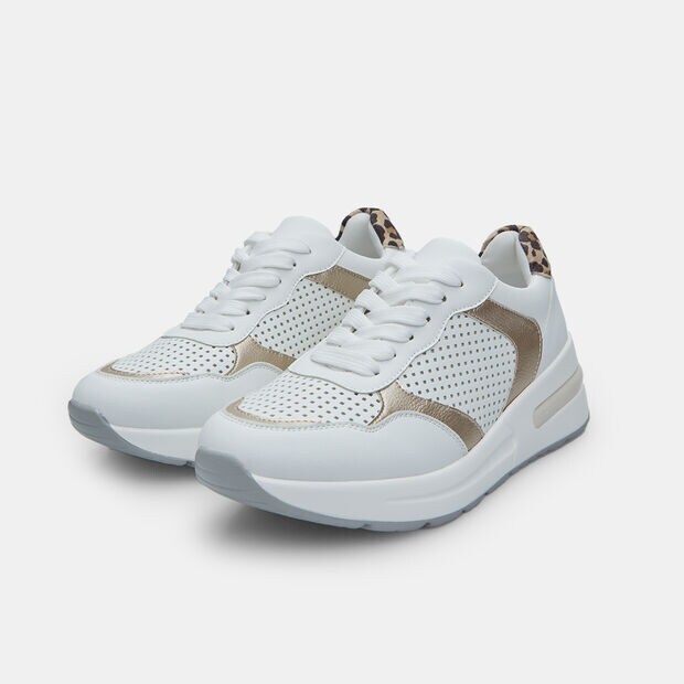 Sneaker da donna con suola over, Bianco