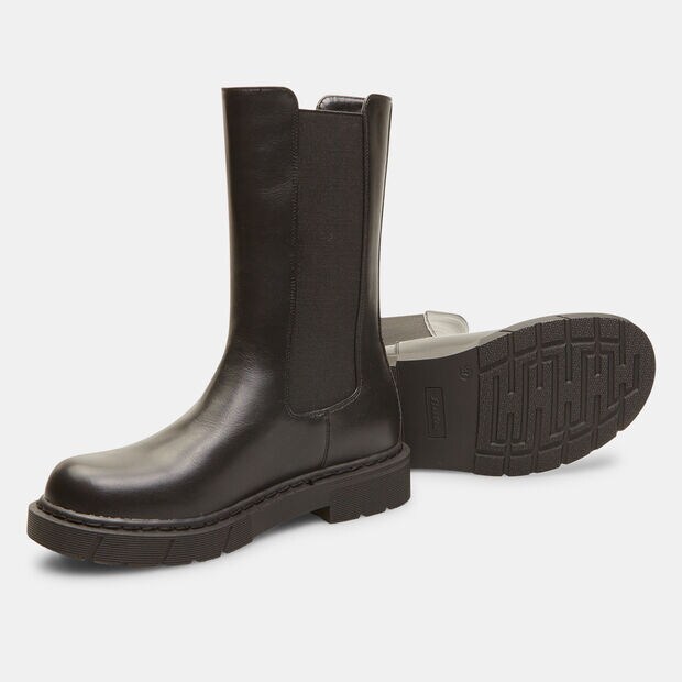 Chelsea boots alti da donna , Nero