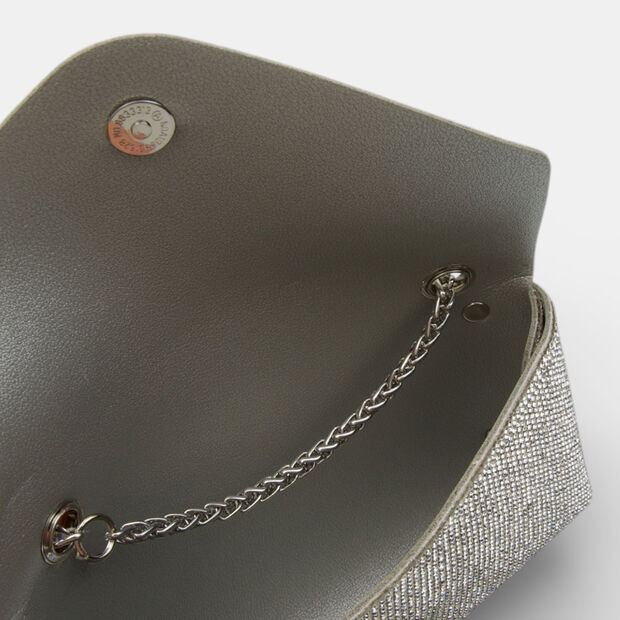 Mini clutch con cristalli, Multicolor