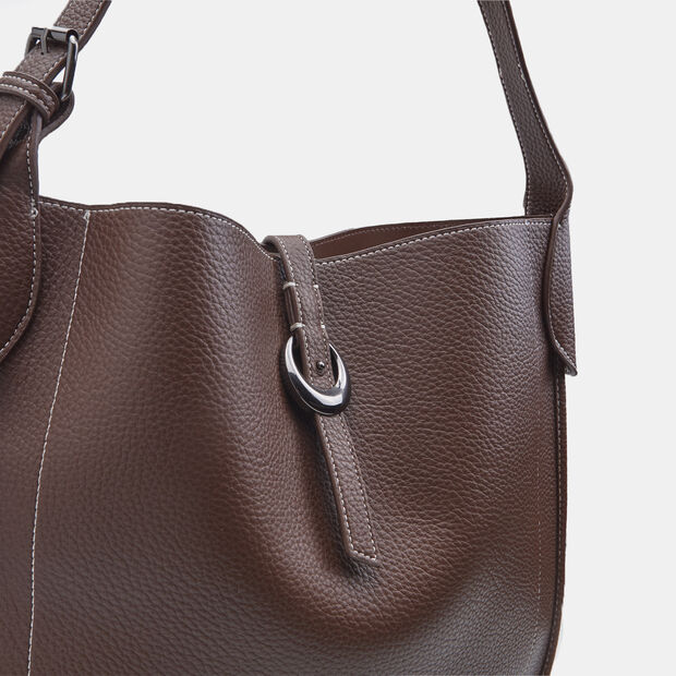 Hobo da donna con fibbia Bata, Marrone