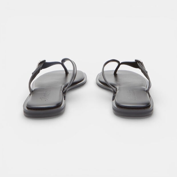 Sandalo infradito flat da donna Bata, Nero