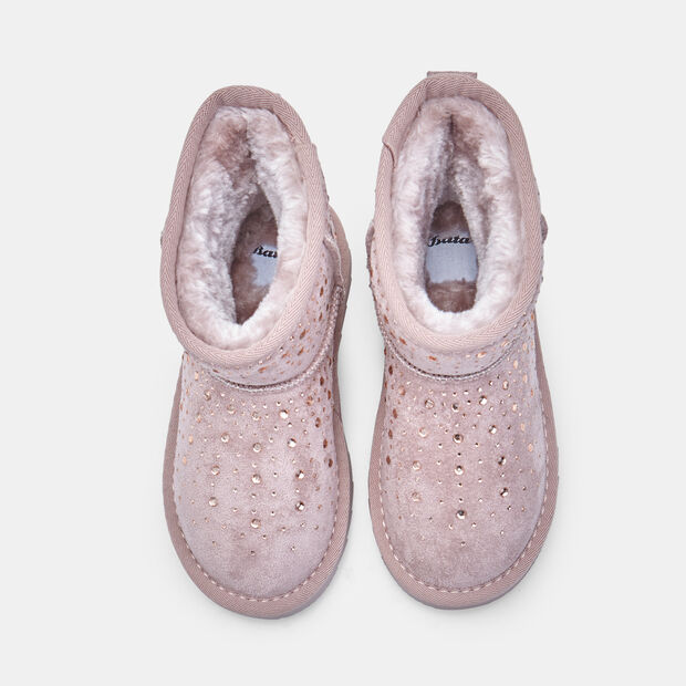 Stivaletto da bambina con applicazioni Bata, Rosa