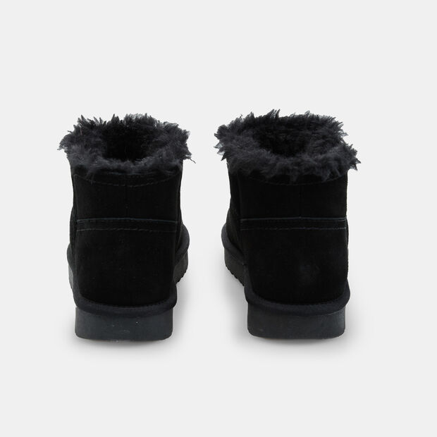 Stivaletto in suede da donna con eco pelliccia Bata, 