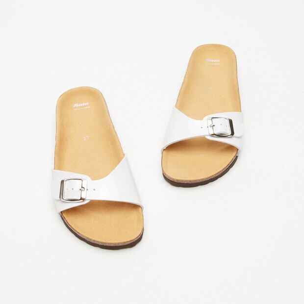 slippers da donna, Bianco