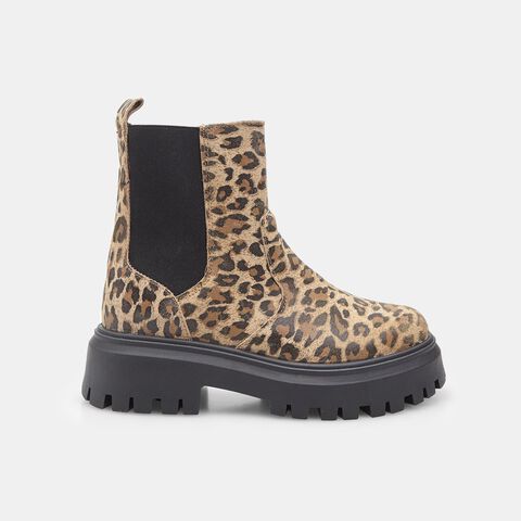 Stivaletto Chelsea da donna in suede, Animalier