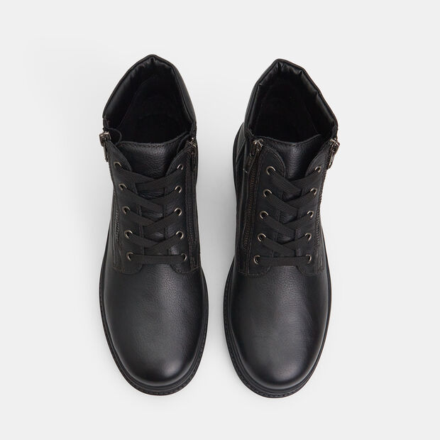 Stivaletto da uomo in pelle, Nero