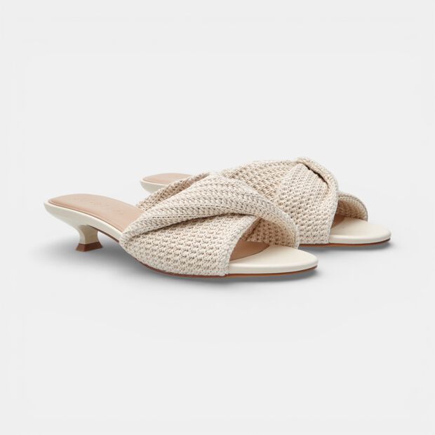 Sandalo da donna Bata con tacco e fascia incrociata, 