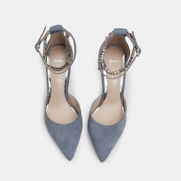D&eacute;collet&eacute; spezzato da donna con tacco 8 cm BATA, Blu