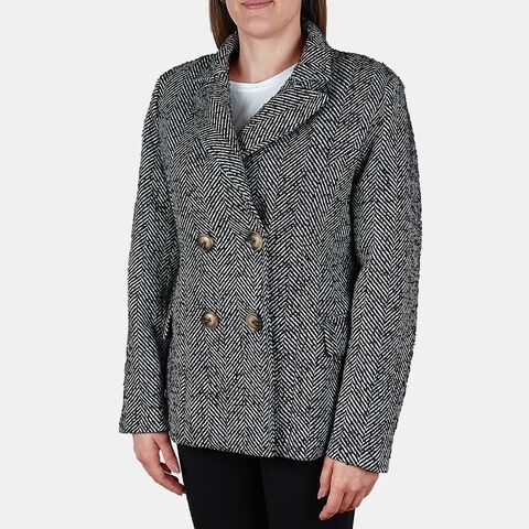 Blazer doppiopetto da donna Bata, Nero