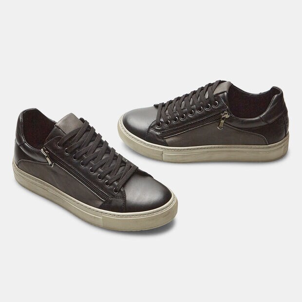 Sneaker da uomo in pelle, 