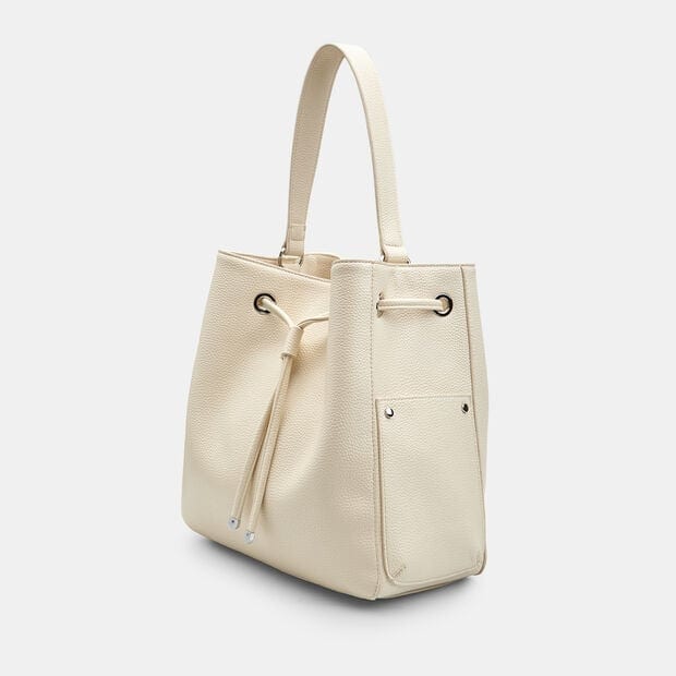 Borsa con coulisse da donna Bata, Bianco