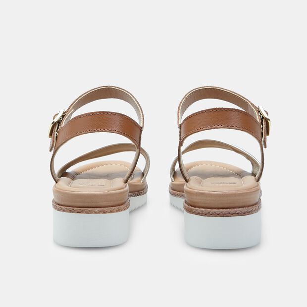 Sandali in pelle con platform da Donna BATA, Oro