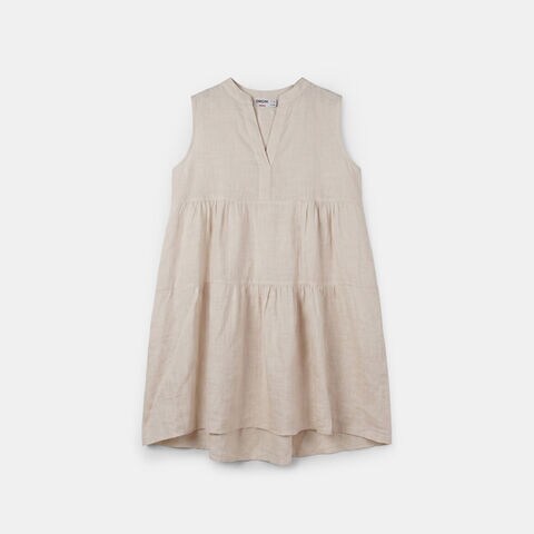 Abito in lino da donna Origini, Beige