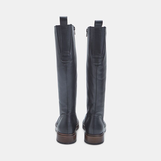 Stivali in pelle liscia da donna, 
