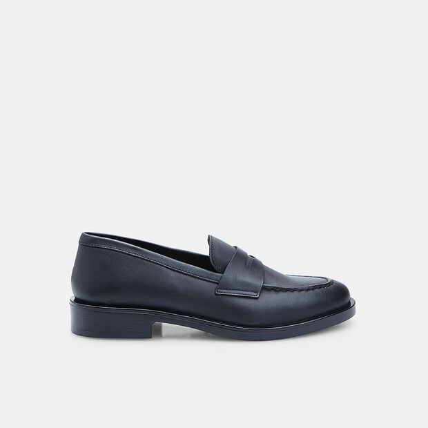 Mocassino in pelle da donna Bata, Nero
