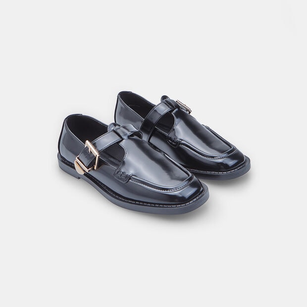 Mocassino da donna con fibbia Bata Red Label, Nero