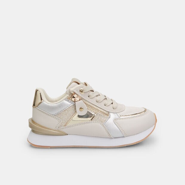 Sneaker da bambina con zip, 