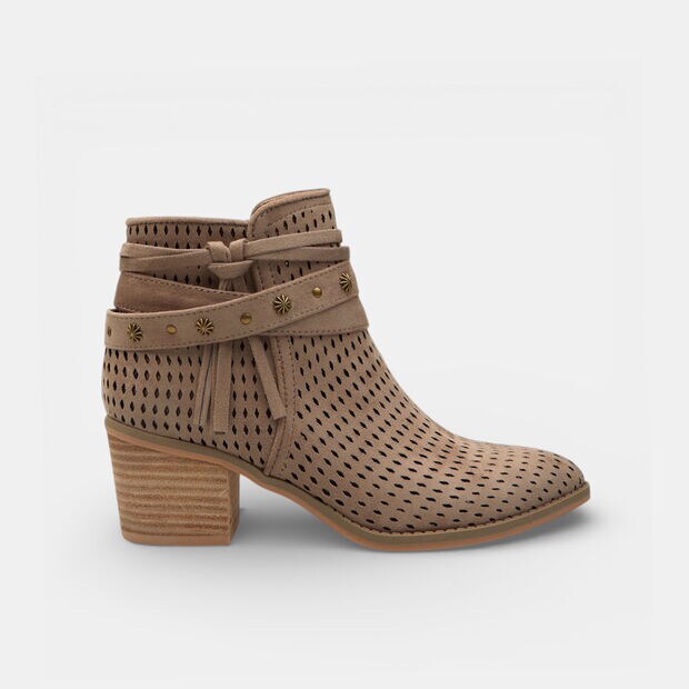Stivaletto da donna traforato Refresh, Taupe
