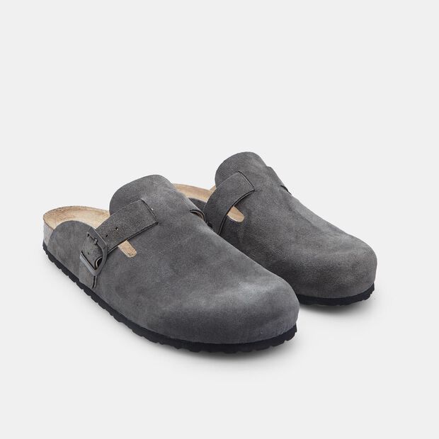 Ciabatte in Suede da Uomo BATA , Grigio
