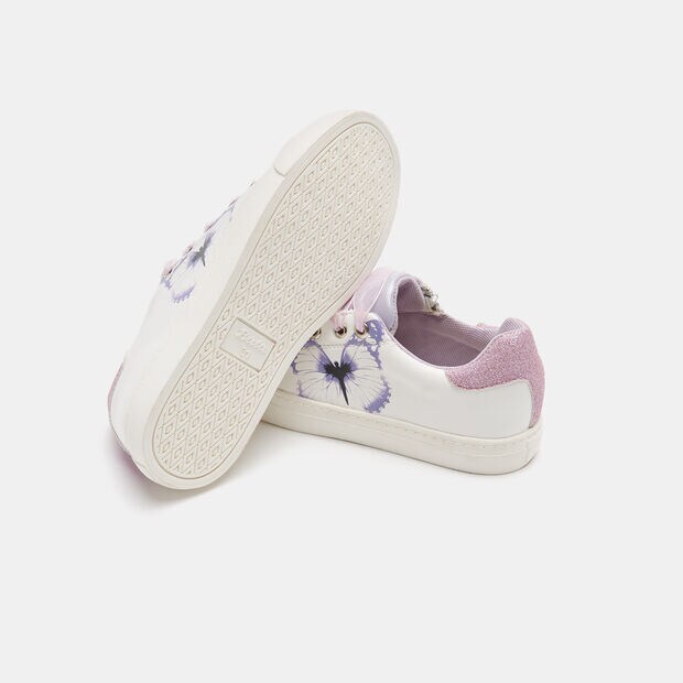 Sneaker con farfalla, Viola