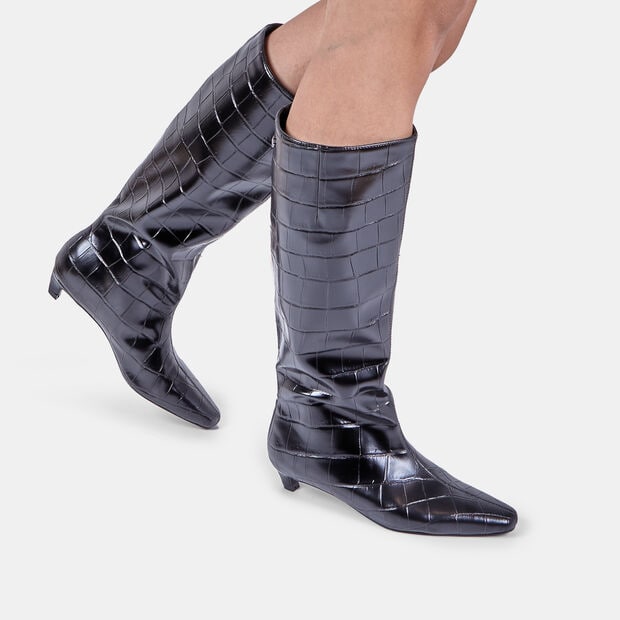 Stivali da donna con tacco Bata Red Label, Nero