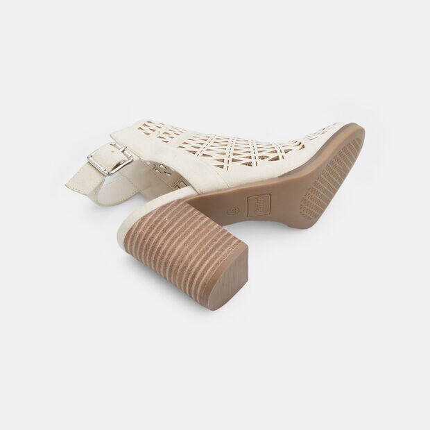 Sandalo da donna con tacco 8 cm BATA, Beige
