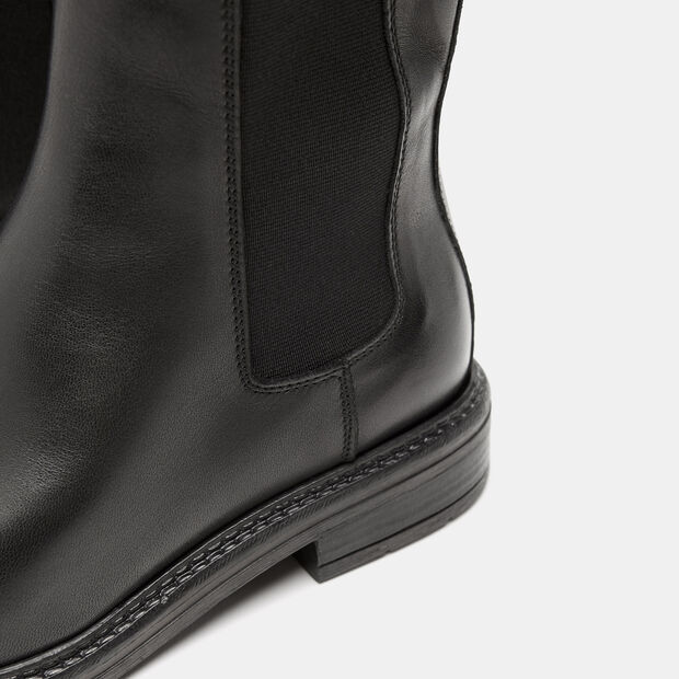Chelsea boots con gambale alto, Nero