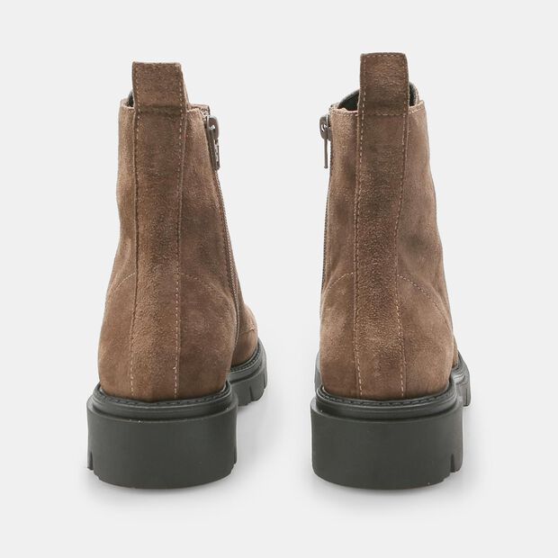 Anfibi da donna in suede, Taupe