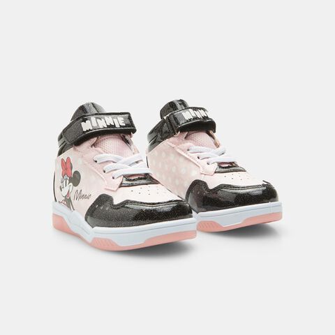 Sneaker mid da bambina Minnie, Nero