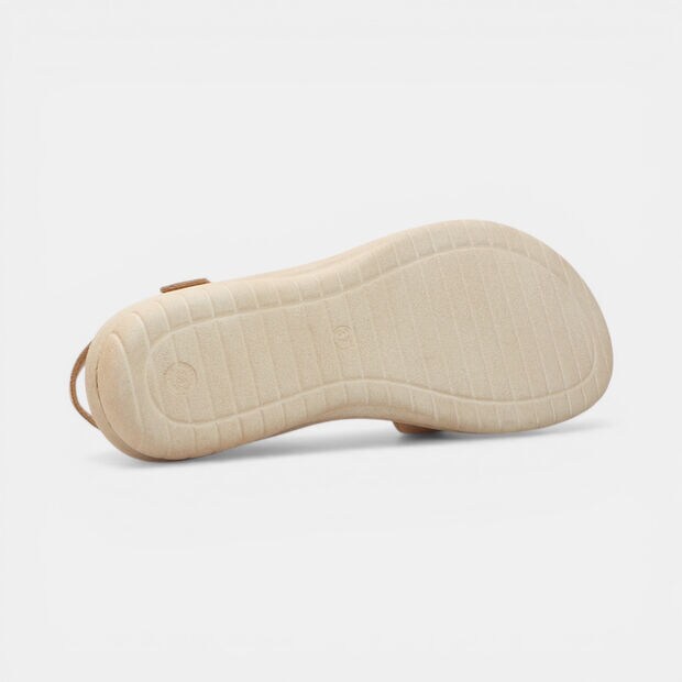 Sandalo da donna in nubuck, Beige
