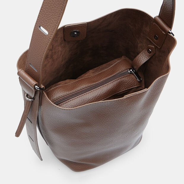 Hobo da donna con manico regolabile Bata , Marrone
