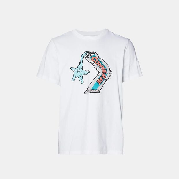 T-Shirt da Uomo Converse, Bianco