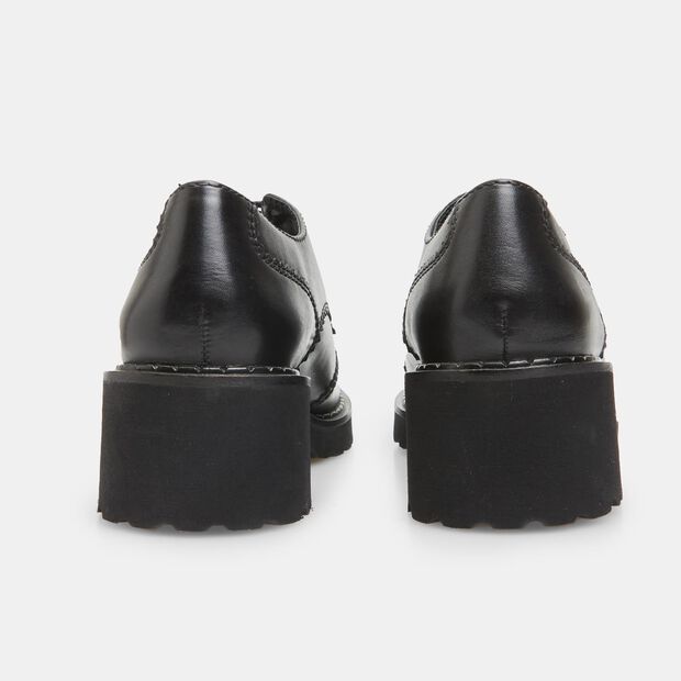 Stringata da donna in pelle con tacco 4,5 cm BATA, 