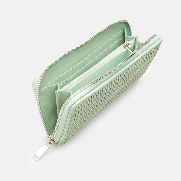 Portafoglio da donna zip around, Verde