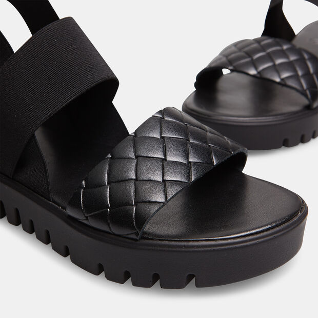Sandali donna con fasce elastiche, 