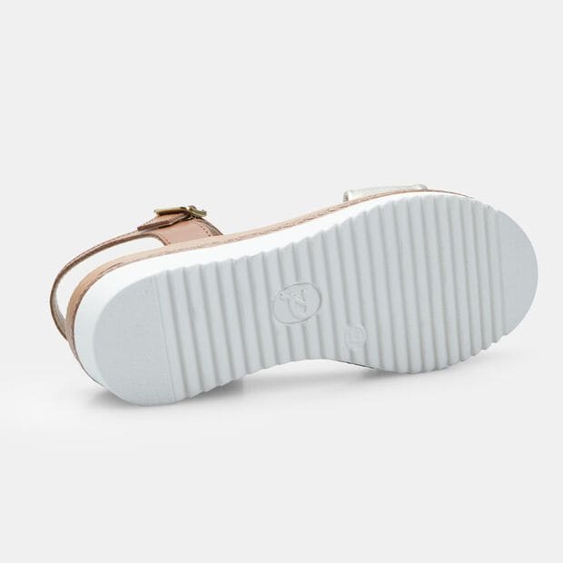 Sandali in pelle con platform da Donna BATA, Oro