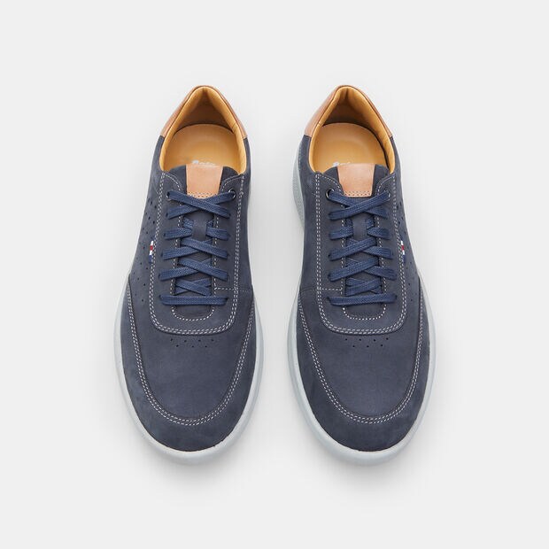 Stringate in Nabuk da Uomo BATA , Blu