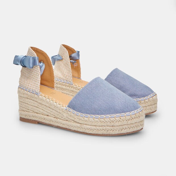 Espadrillas da donna con zeppa 6 cm BATA, 