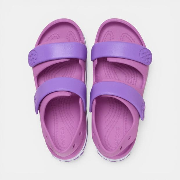 Sandali da bambina con strap Crocs, Viola