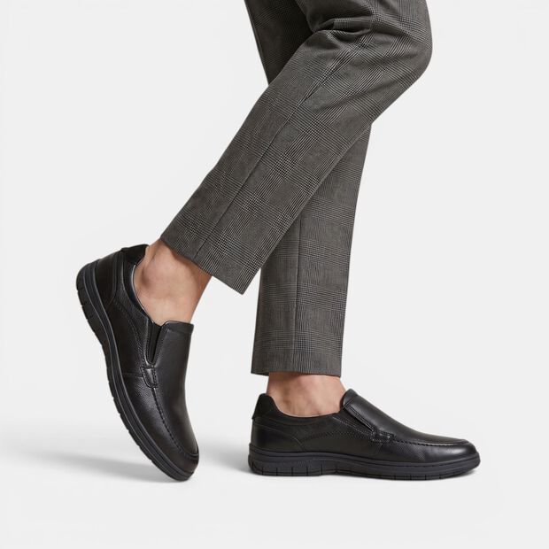 Mocassino da uomo in pelle Bata, Nero