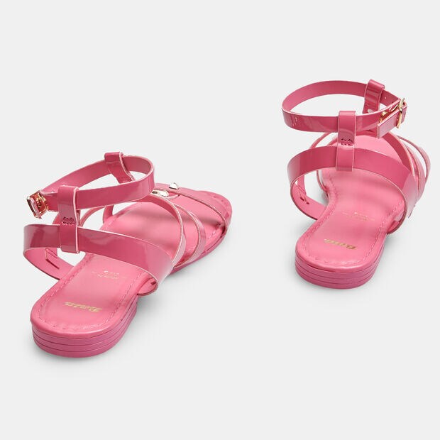 Sandali flat da bambina , Fucsia