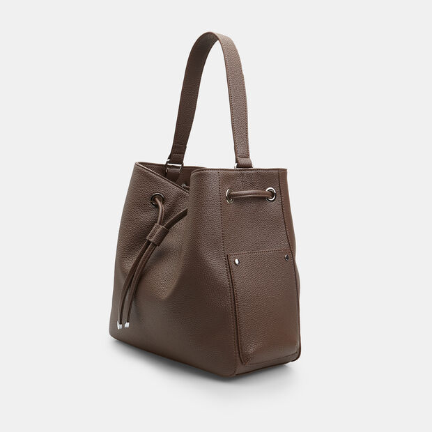 Borsa con coulisse da donna Bata, Marrone