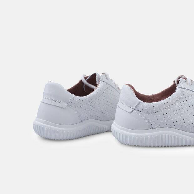 Sneaker da donna in pelle Bata BAREFOOT, Bianco