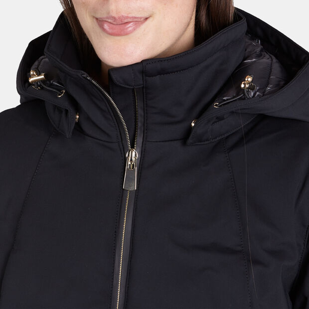 Giacca da donna con cappuccio, Nero